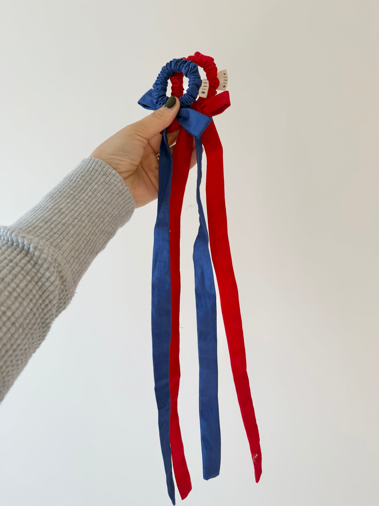 COTTON POPLIN MINI BOW SCRUNCHIES