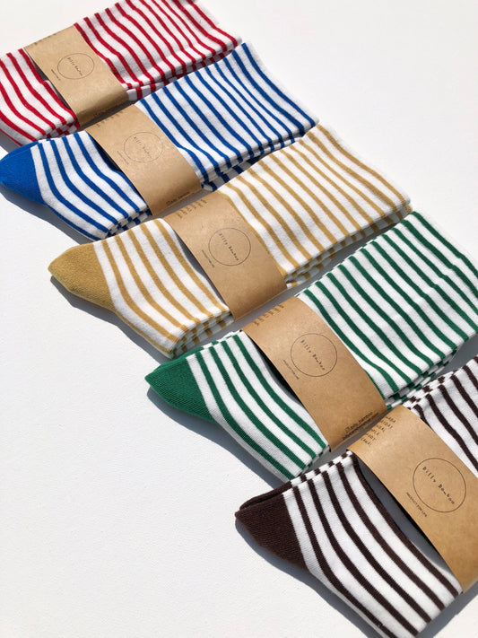 STRIPE POP COLOR HIGH SOCKS - Mid of July 2026