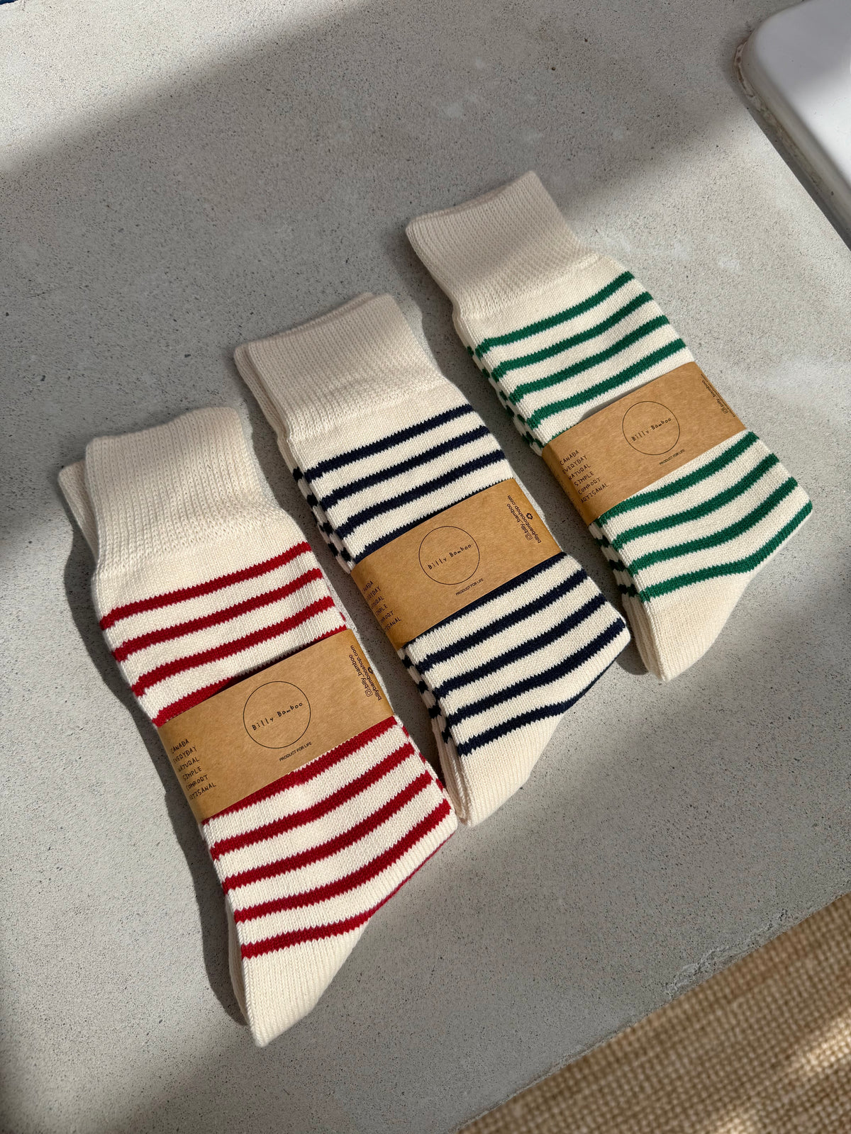 MAKINO STRIPE HIGH SOCKS