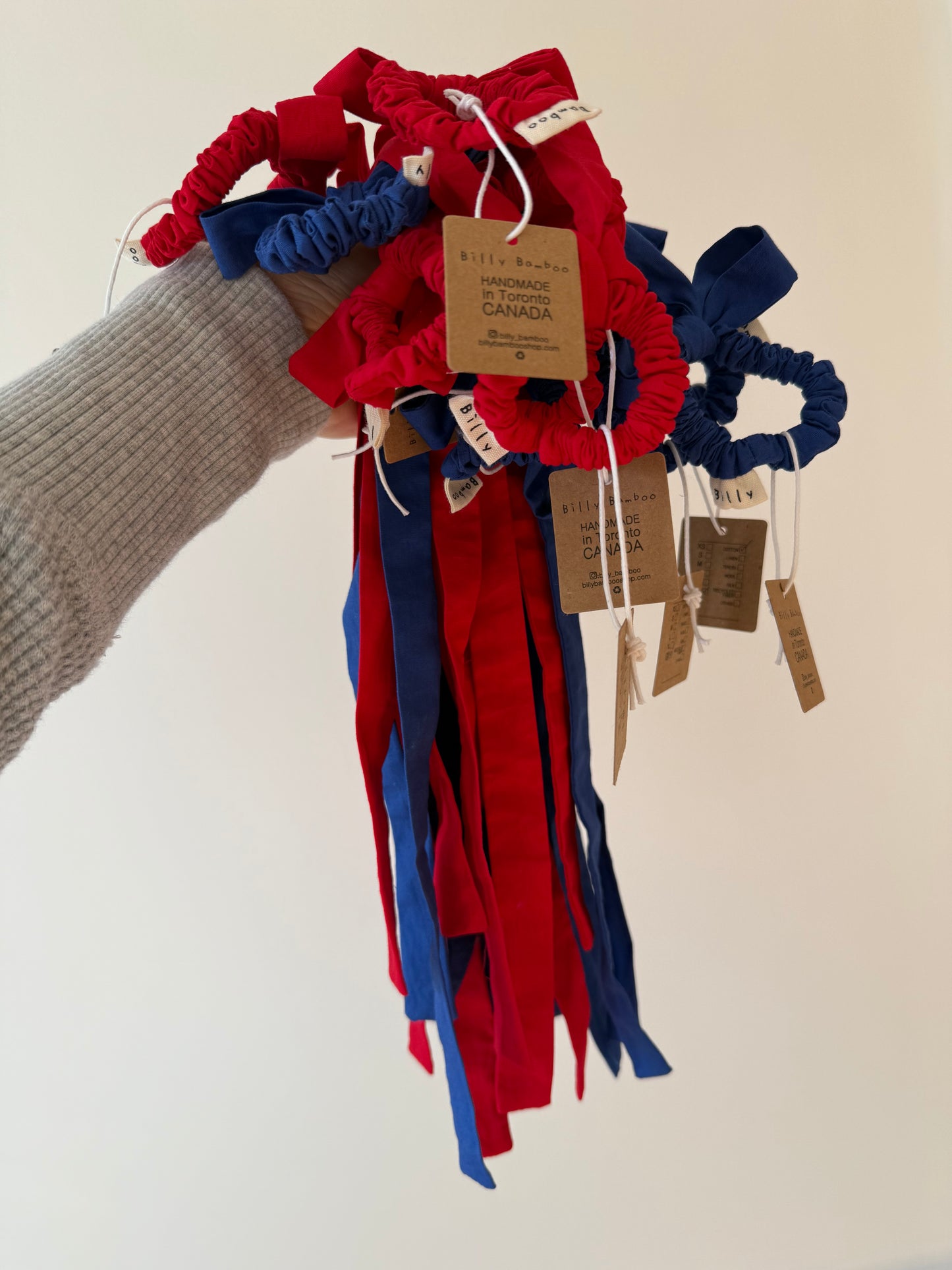 COTTON POPLIN MINI BOW SCRUNCHIES