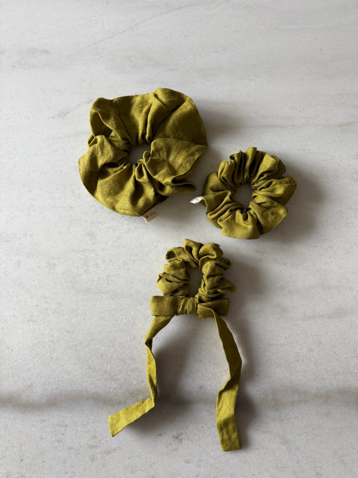 PURE LINEN SCRUNCHIES - neutral