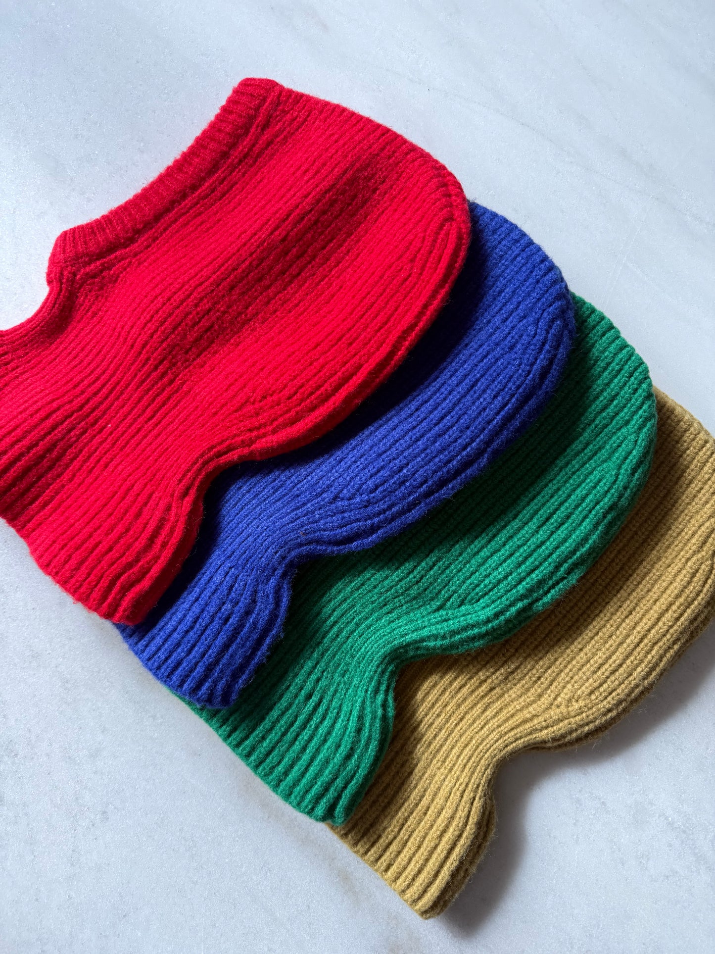 KIDS CHUNKY RIB BALACLAVA - crystal bright