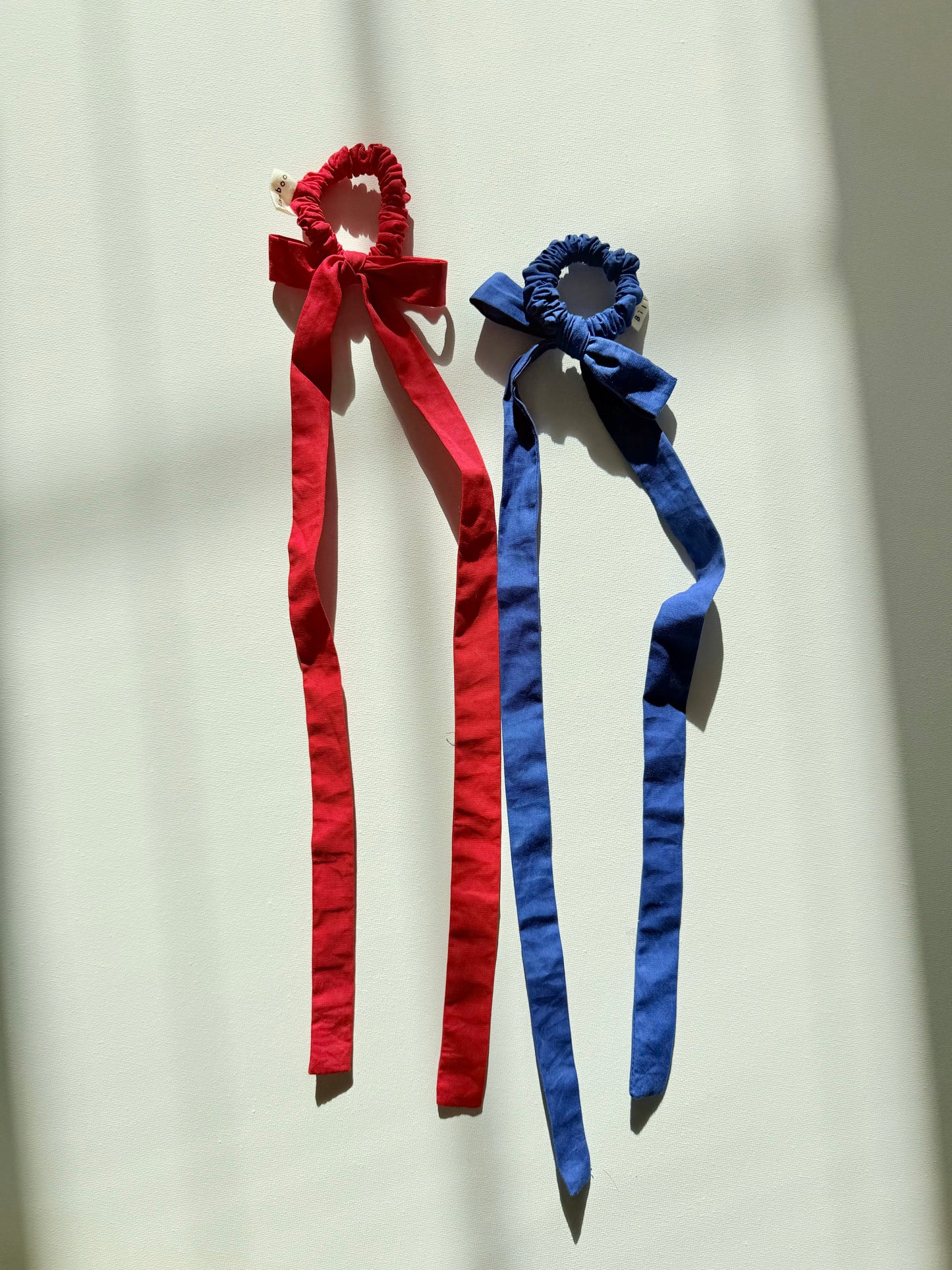 COTTON POPLIN MINI BOW SCRUNCHIES