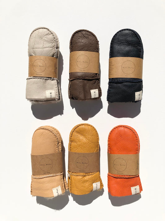 KIDS SHEARLING MITTENS