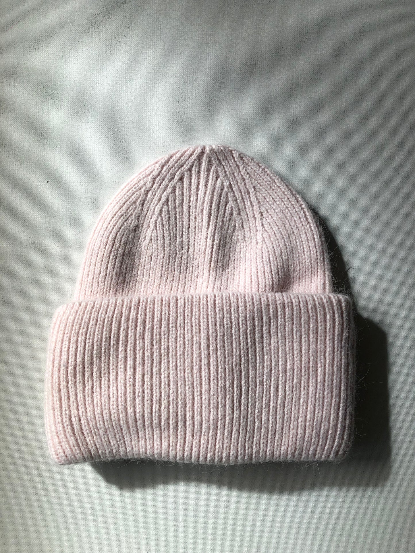 ROYAL ANGORA BEANIE - snow pastel