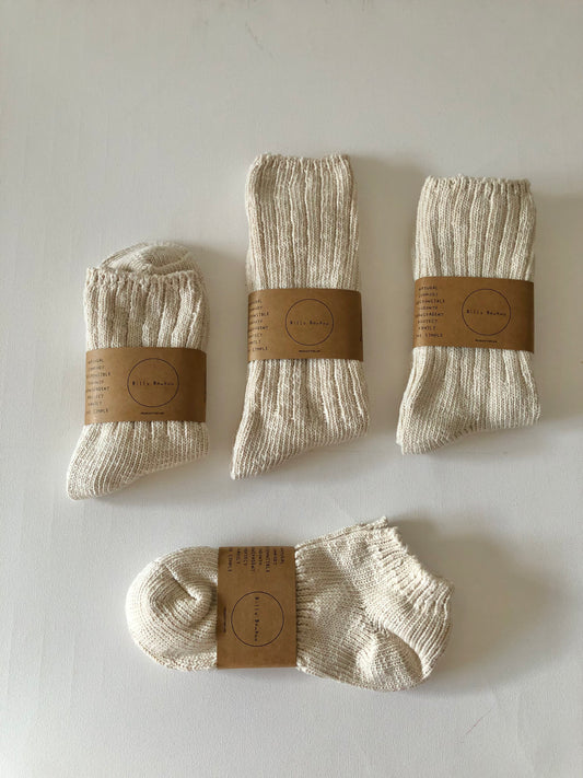 ORGANIC SLUB COTTON SOCKS