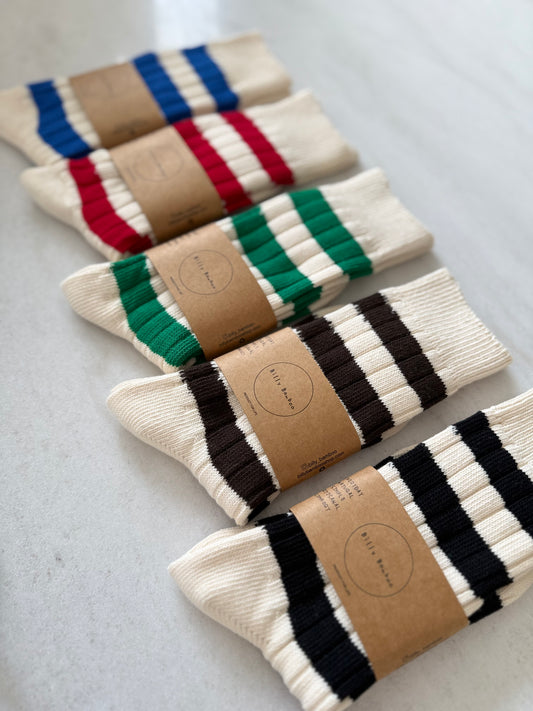 COLOUR STRIPE HIGH SOCKS