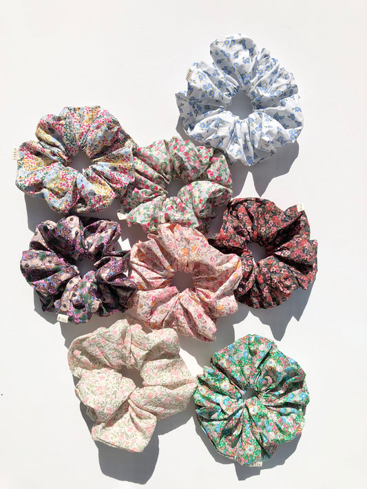 PRINCE EDWARD FLORAL SCRUNCHIES