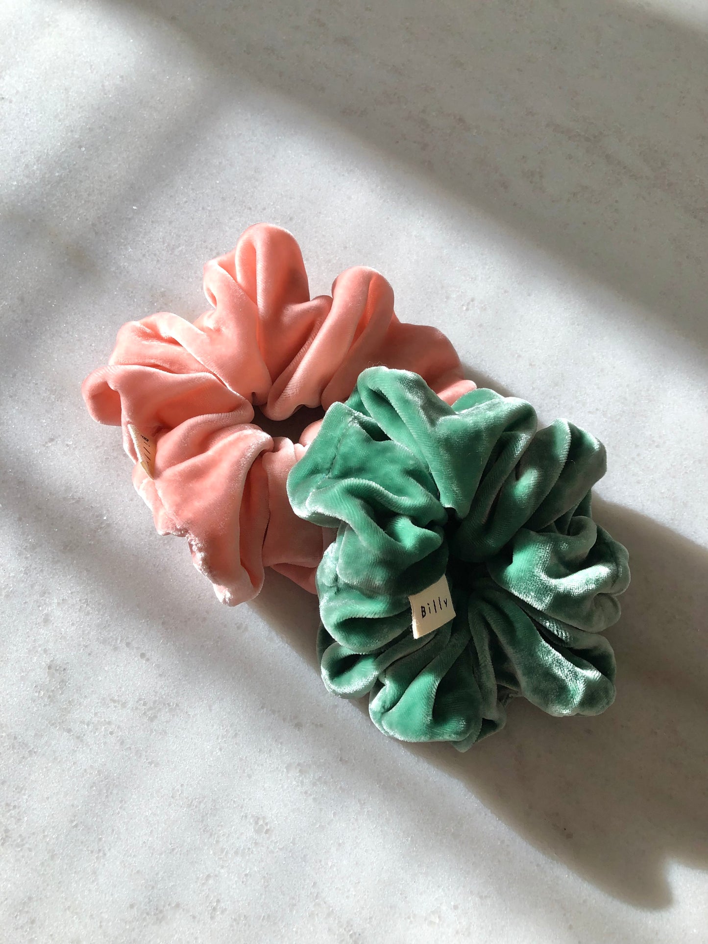 VELVET SCRUNCHIES - garden mixed