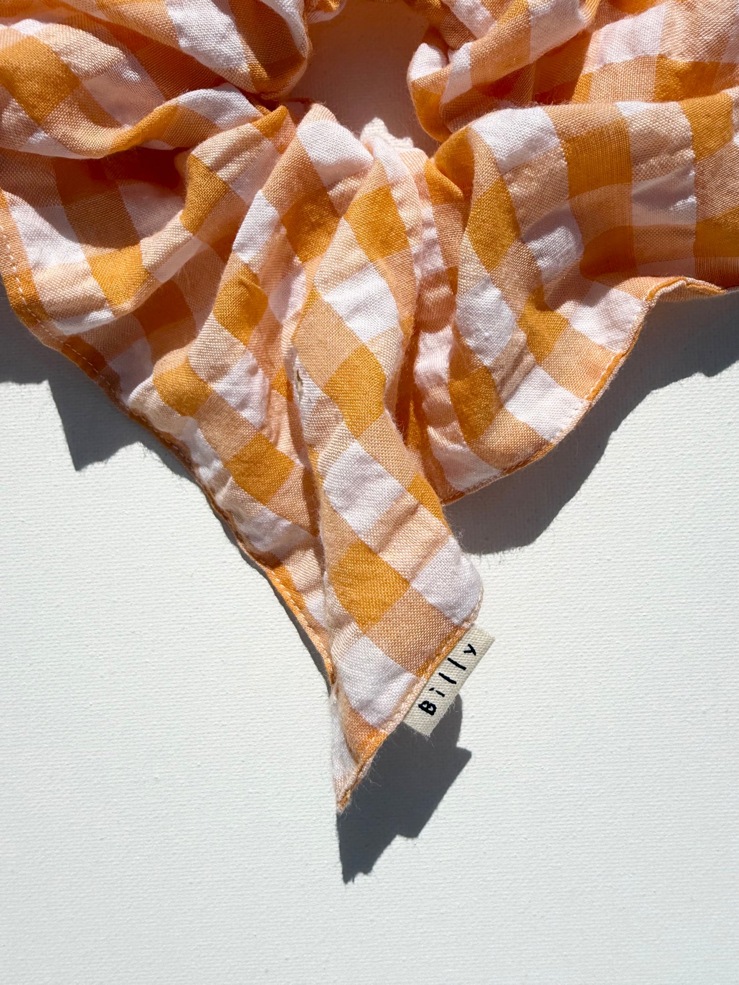 GINGHAM PETAL SCRUNCHIES - crystal bright
