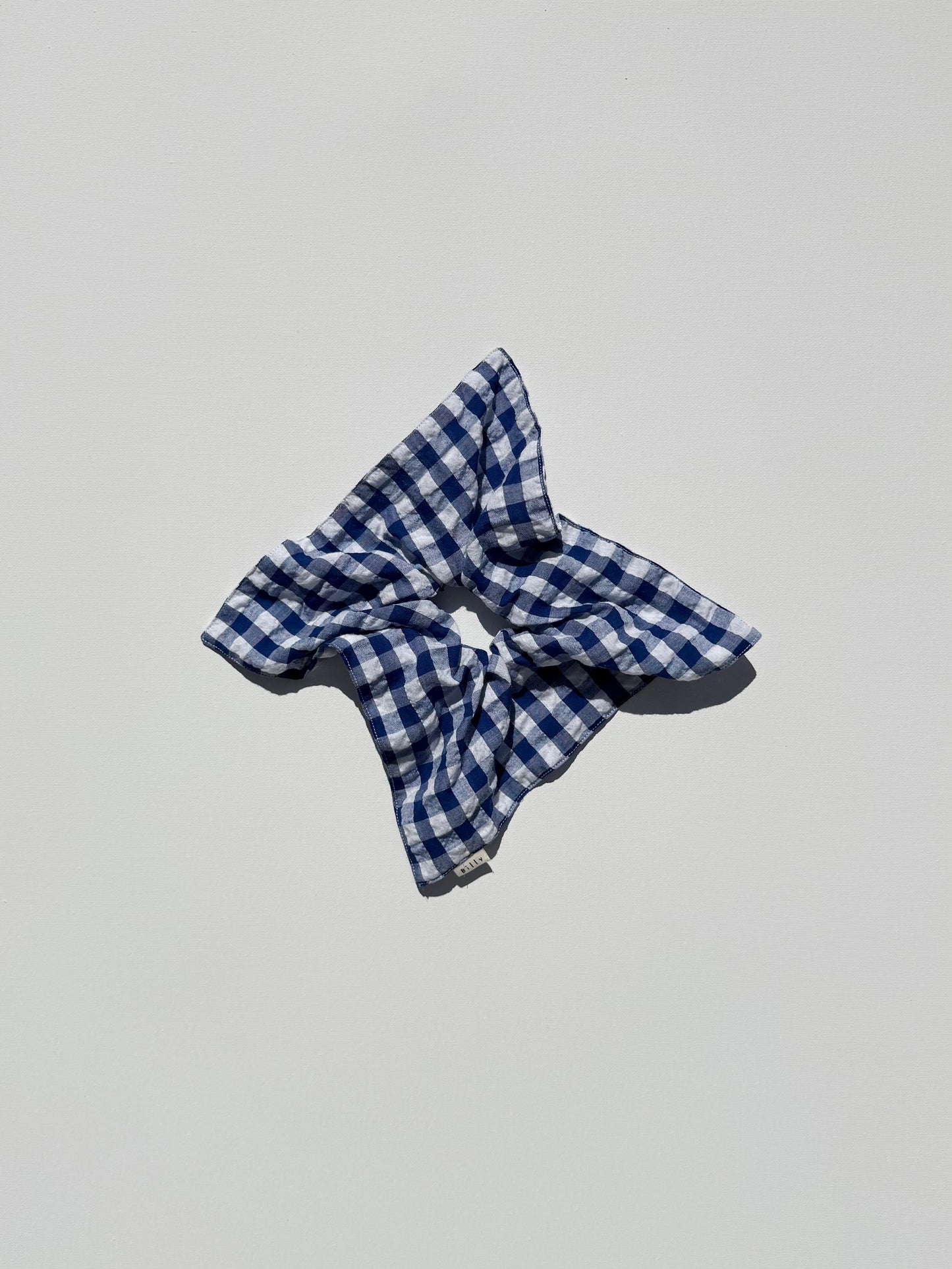 GINGHAM PETAL SCRUNCHIES - crystal bright