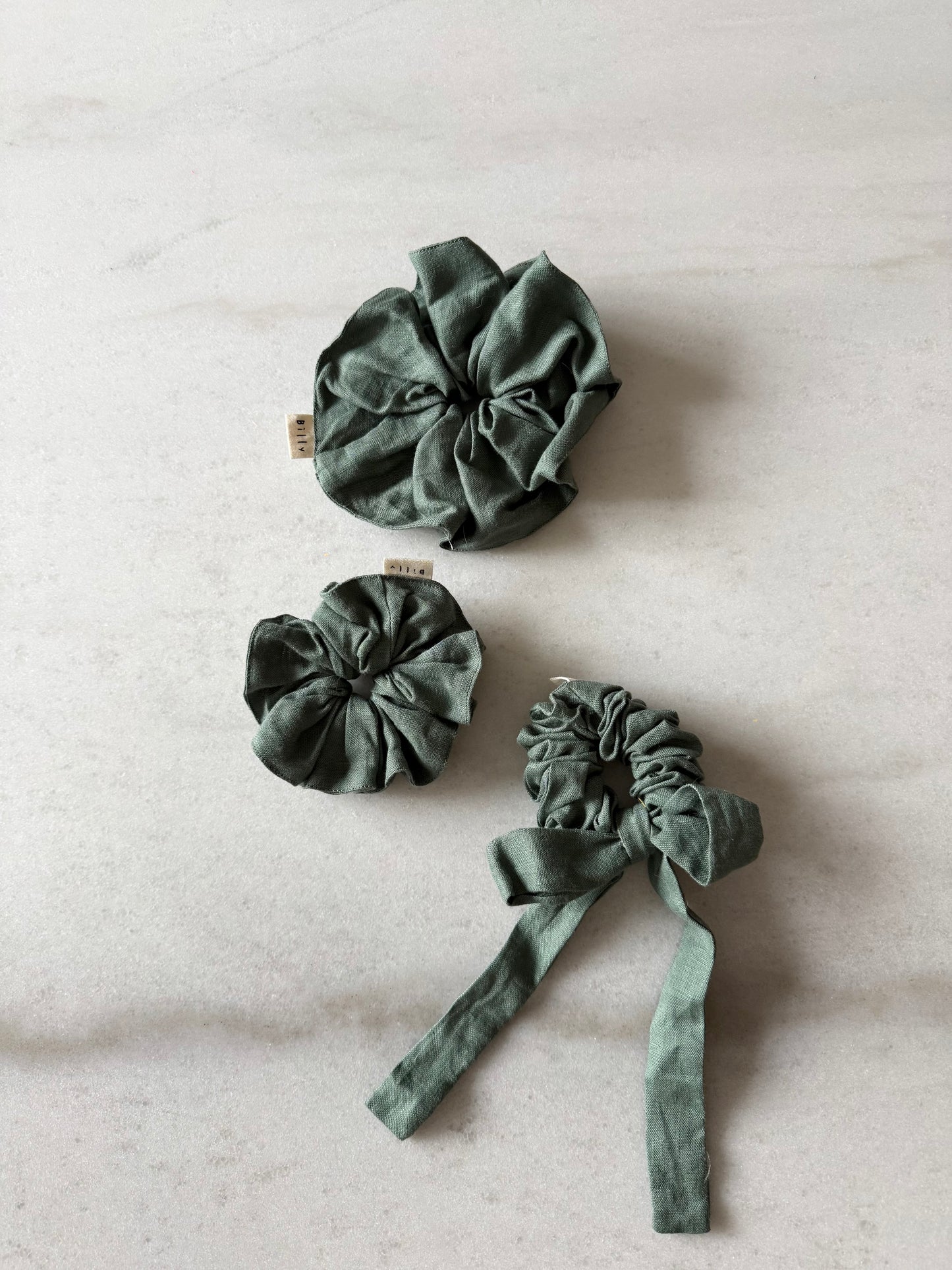 PURE LINEN SCRUNCHIES - neutral
