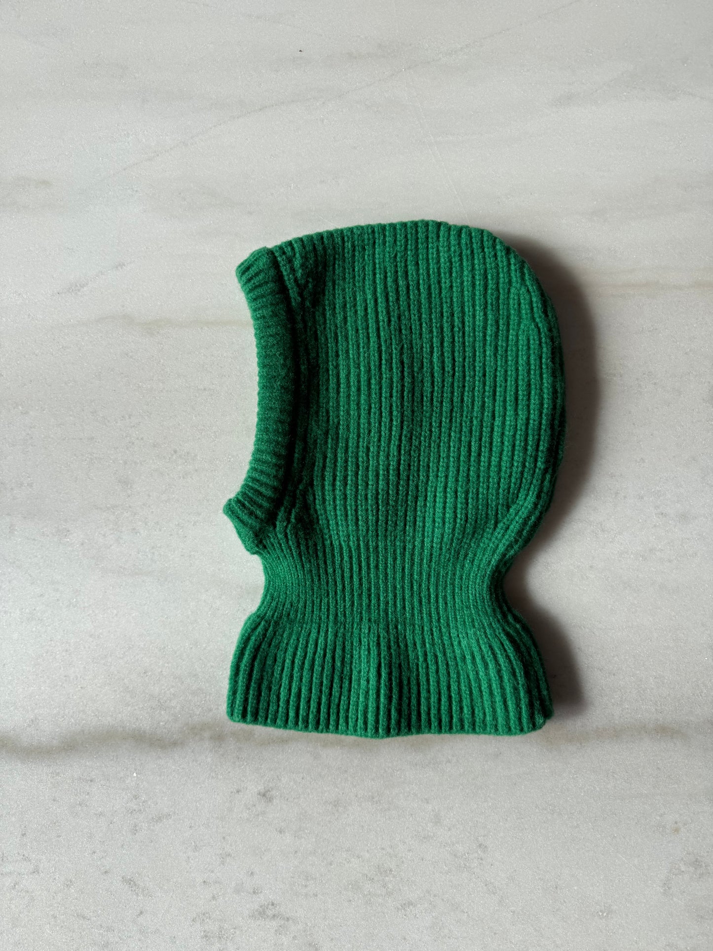 KIDS CHUNKY RIB BALACLAVA - crystal bright