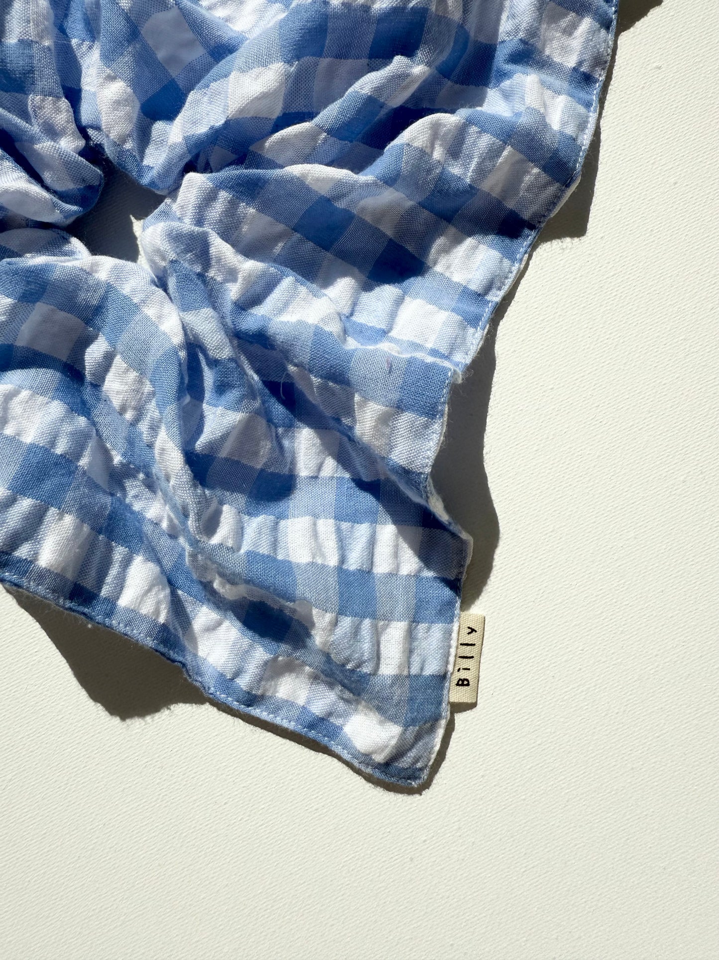 GINGHAM PETAL SCRUNCHIES - crystal bright