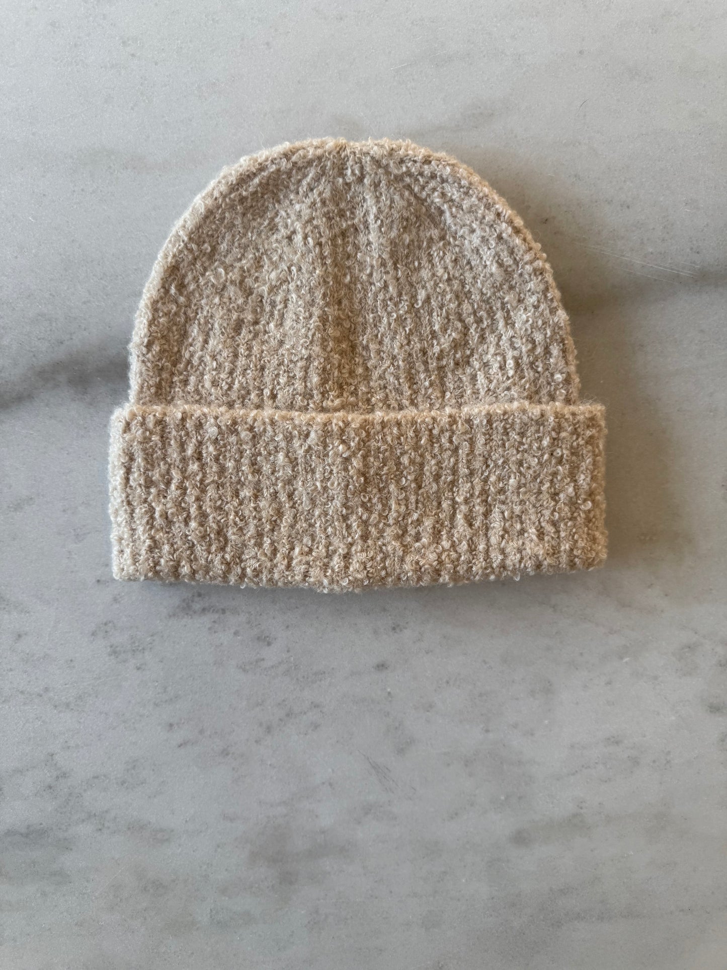 WOOL BOUCLE BEANIE