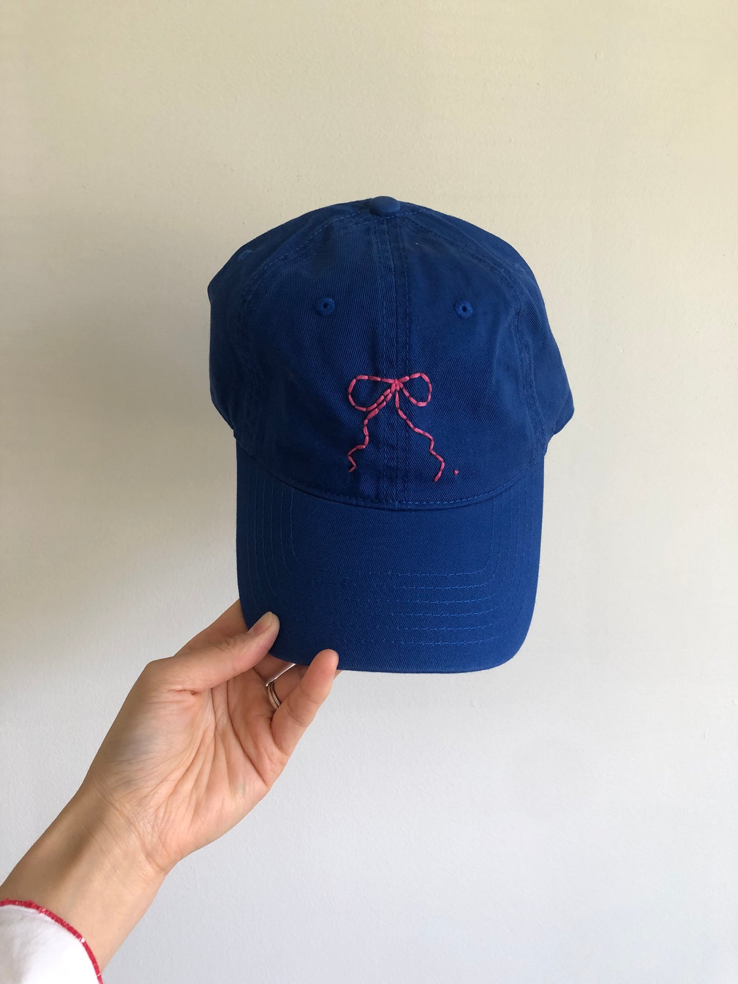 HAND EMBROIDERY BOW CAPS