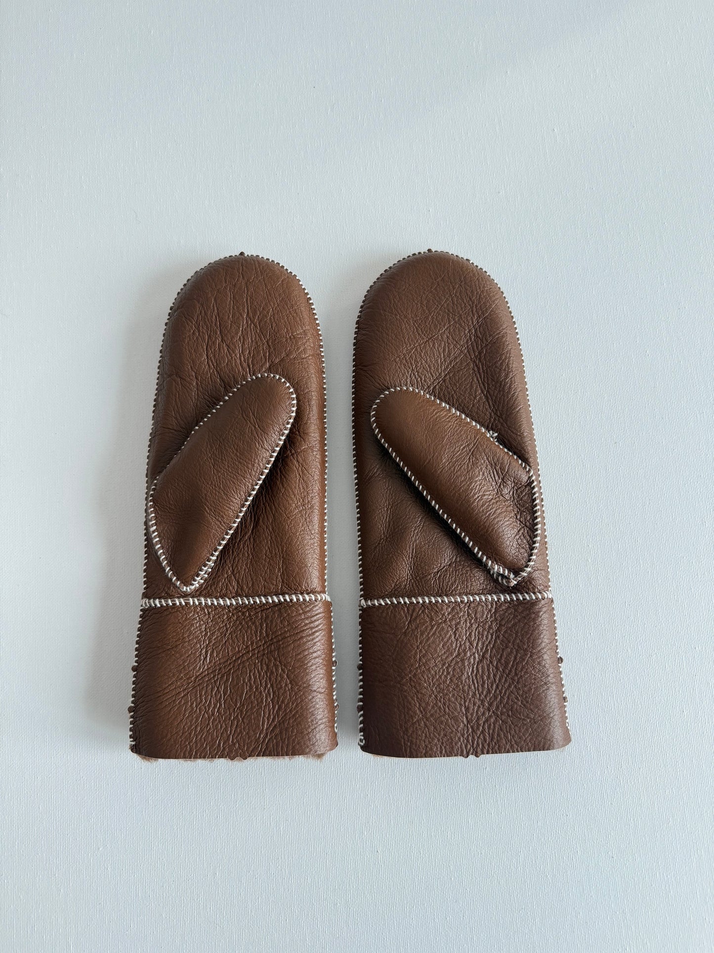 SHEARLING MITTENS