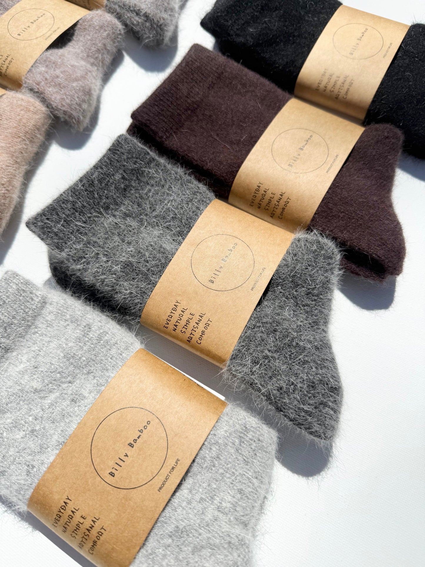 FLUFFY ANGORA SOCKS