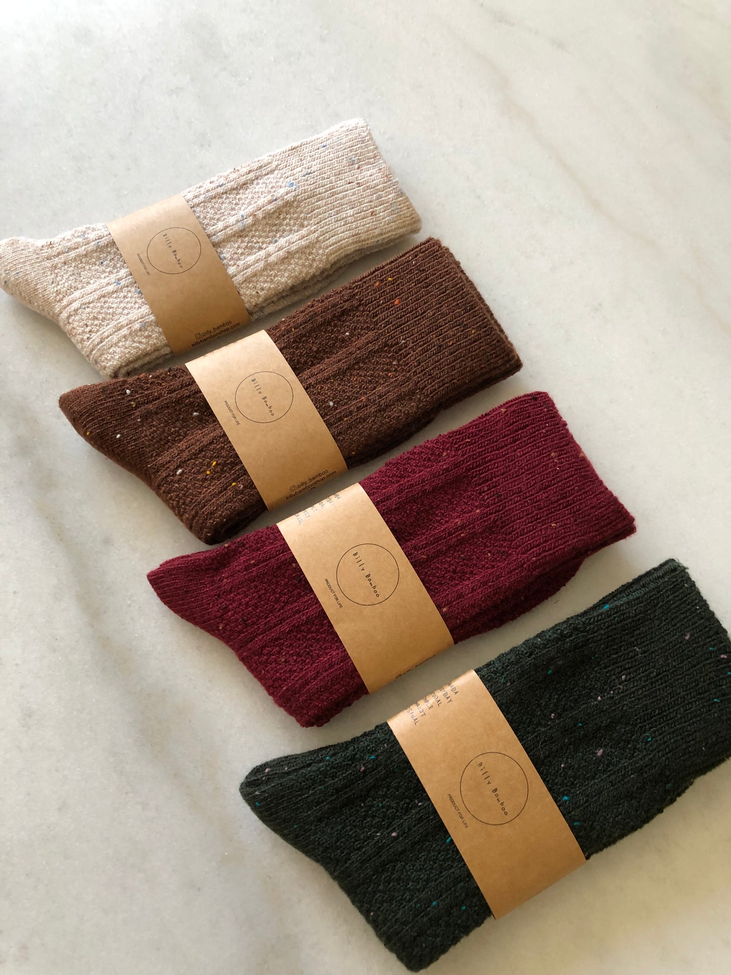SHETLAND SPECKLE WOOL SOCKS