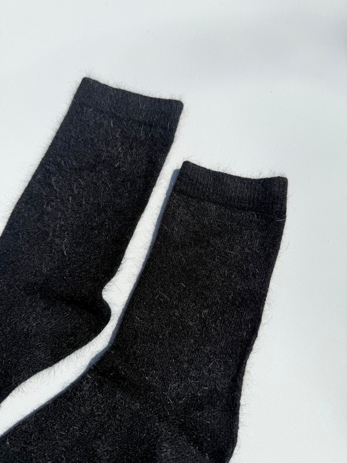 FLUFFY ANGORA SOCKS