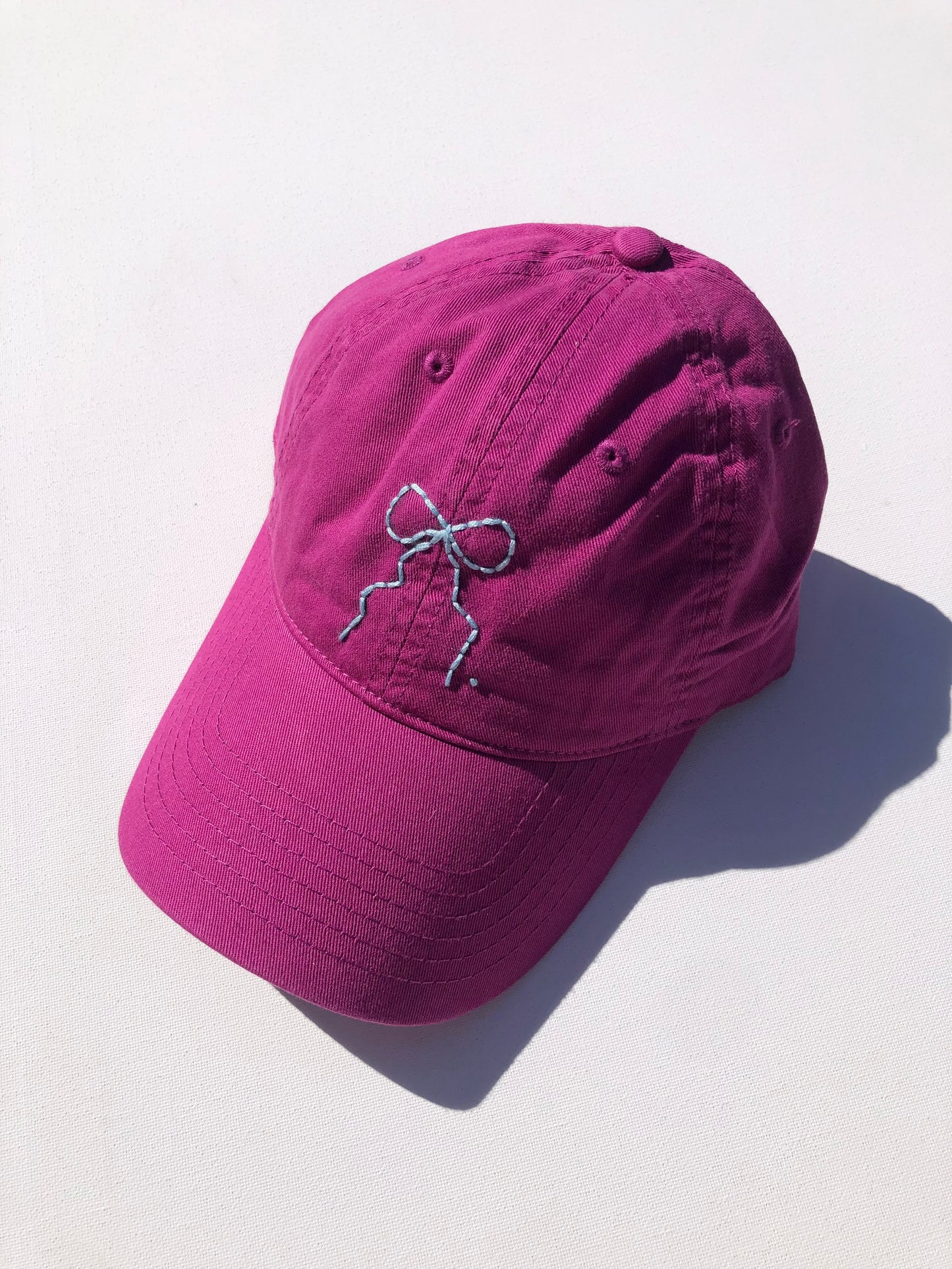 HAND EMBROIDERY BOW CAPS