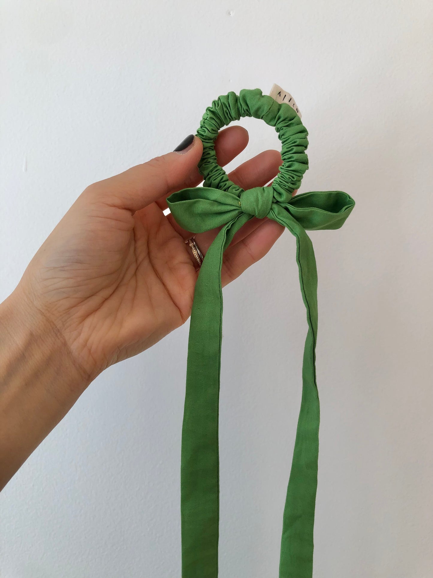 COTTON POPLIN MINI BOW SCRUNCHIES