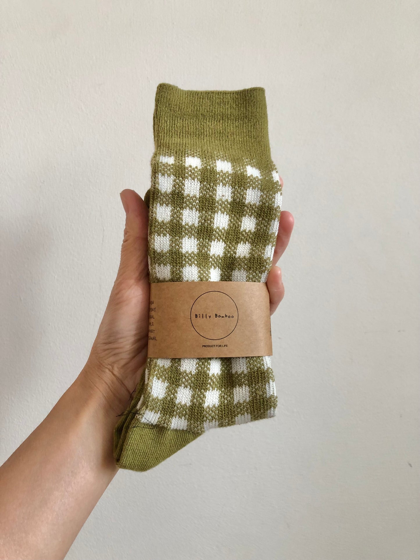 COTSWOLD GINGHAM SOCKS - end of Sep