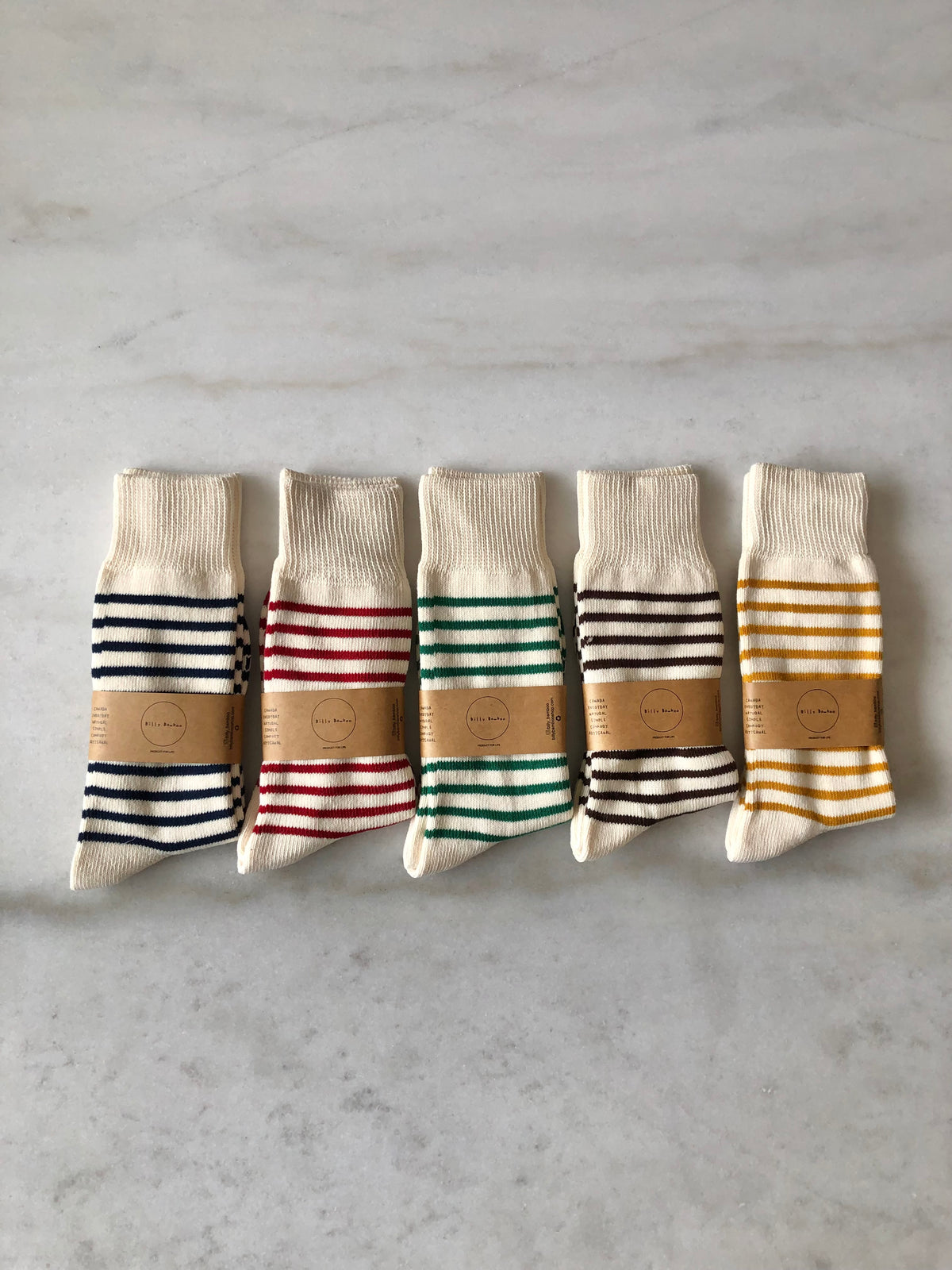MAKINO STRIPE HIGH SOCKS