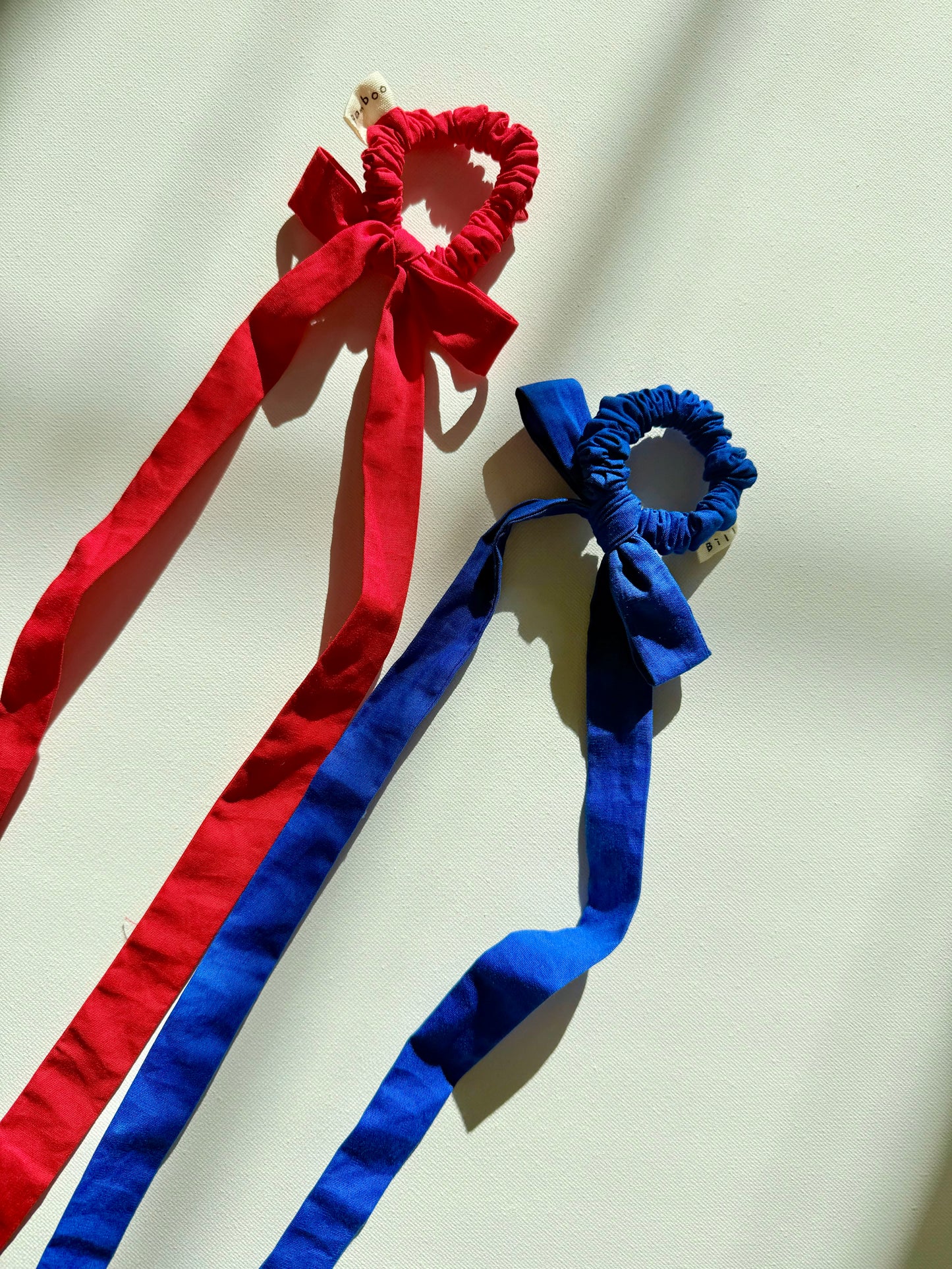 COTTON POPLIN MINI BOW SCRUNCHIES