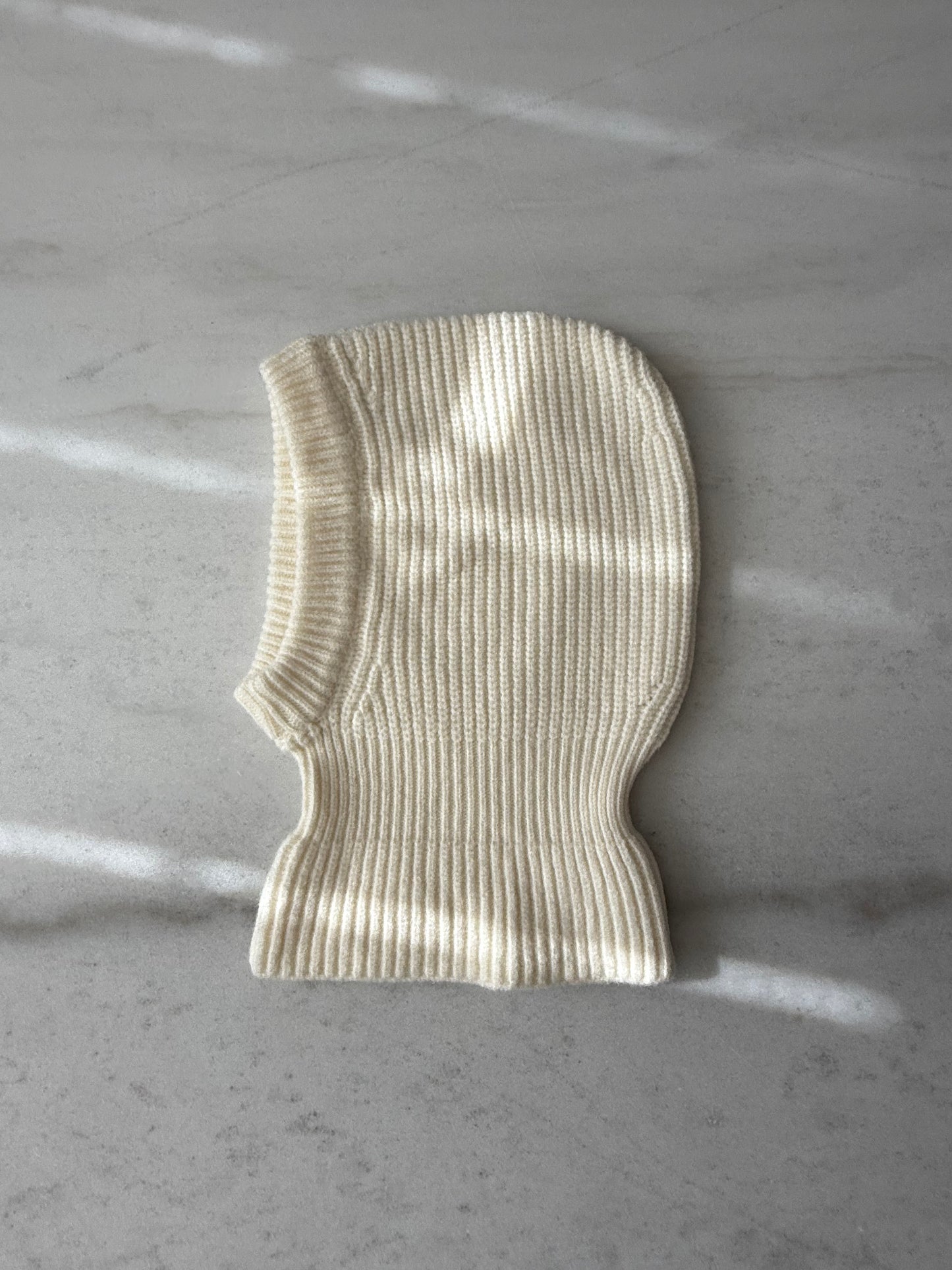 (Pre - order)CHUNKY RIB FUZZY WOOL BALACLAVA - beginning of December