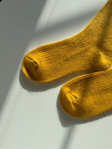 ANGORA WOOL SOCKS - crystal bright