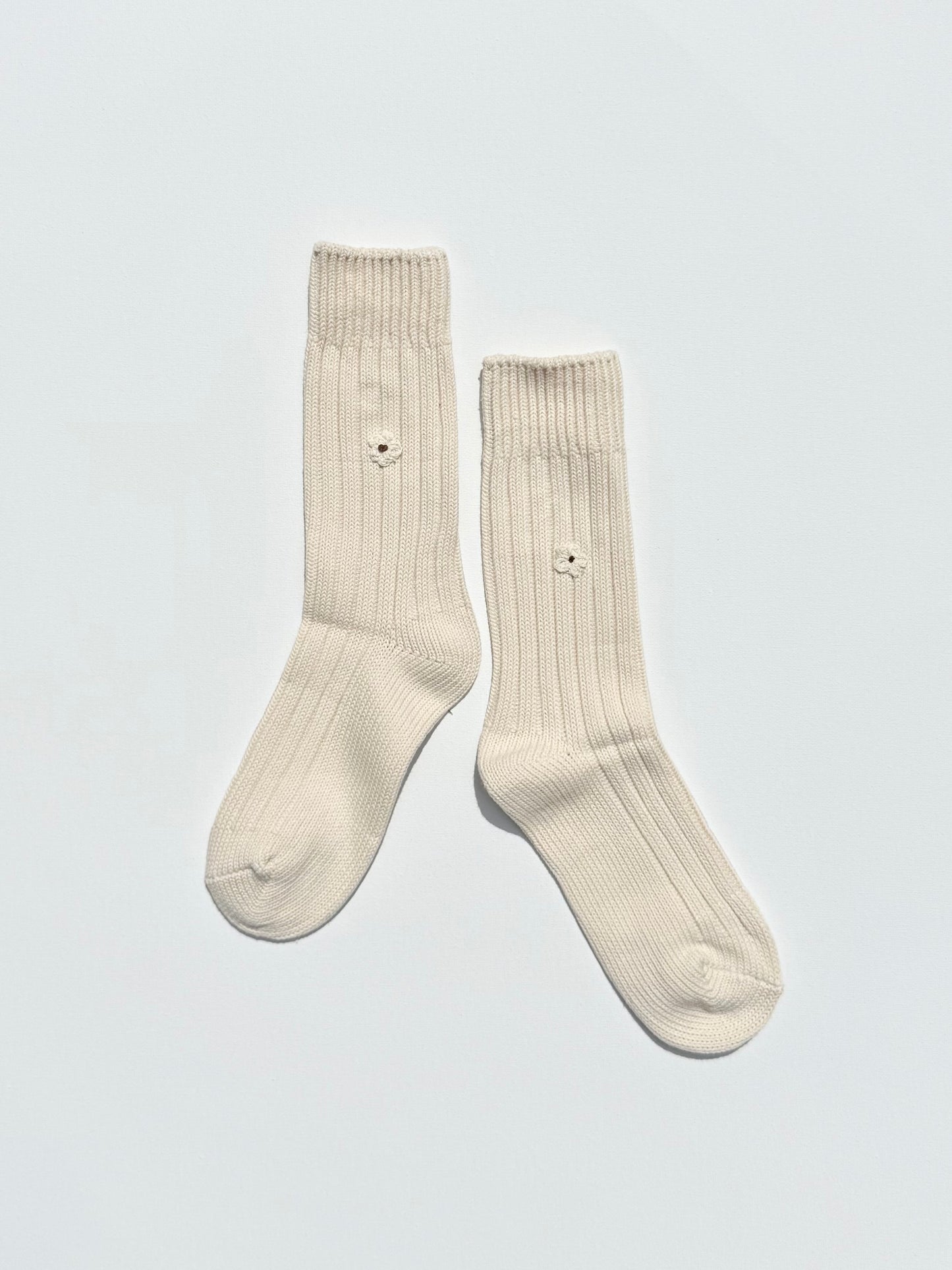 CROCHET MINI FLOWER SOCKS