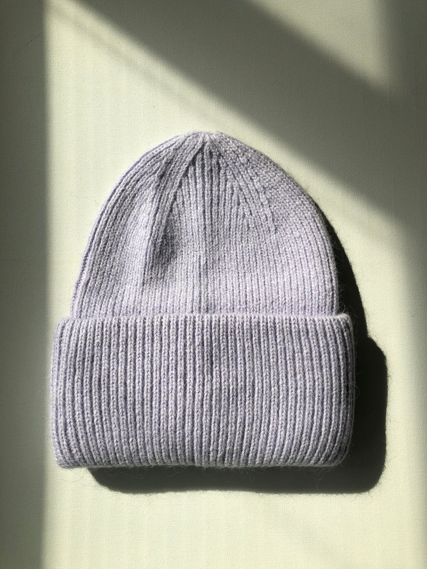 ROYAL ANGORA BEANIE - snow pastel