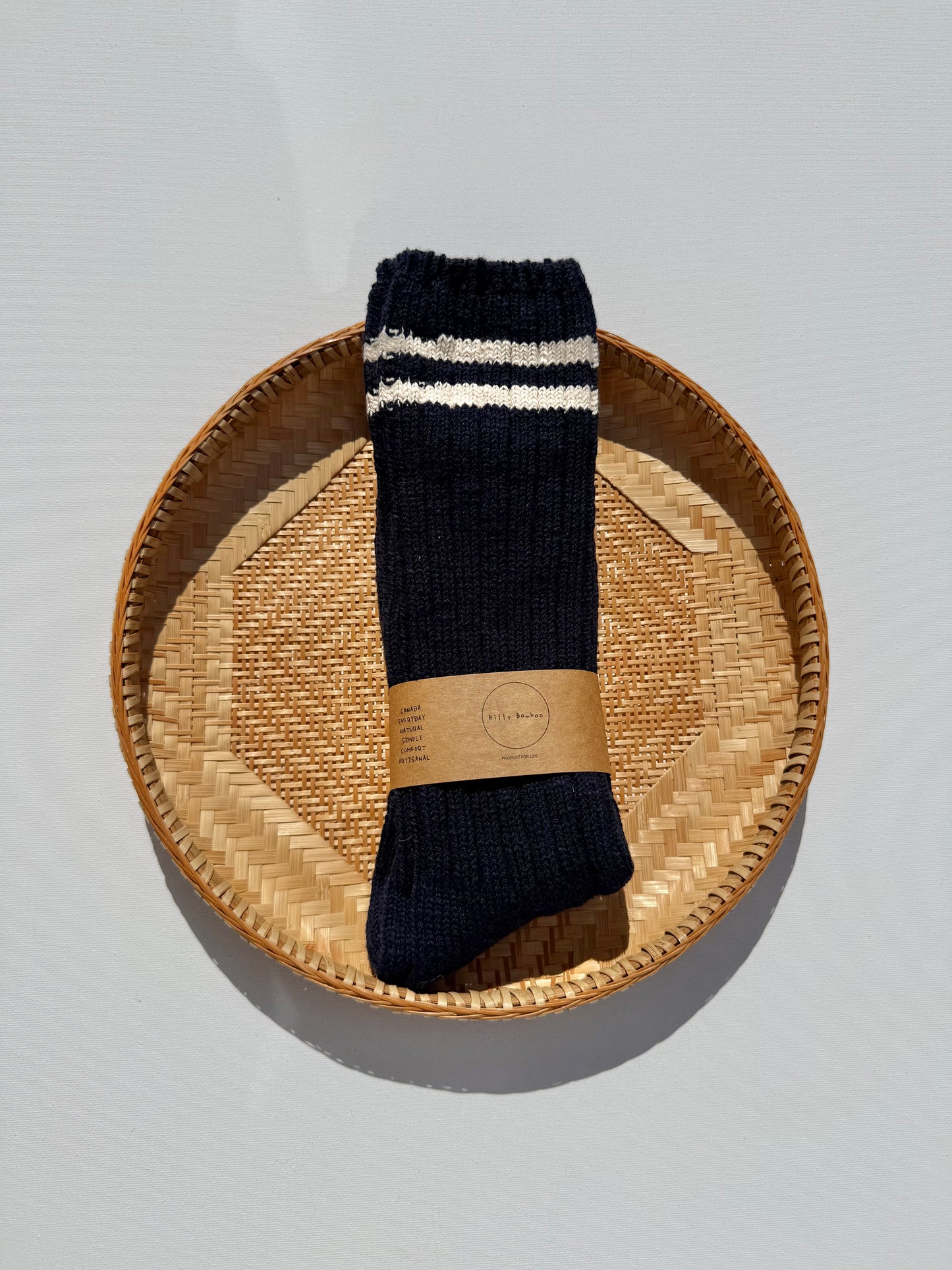 SLUB COTTON COLLEGE SOCKS - end of August