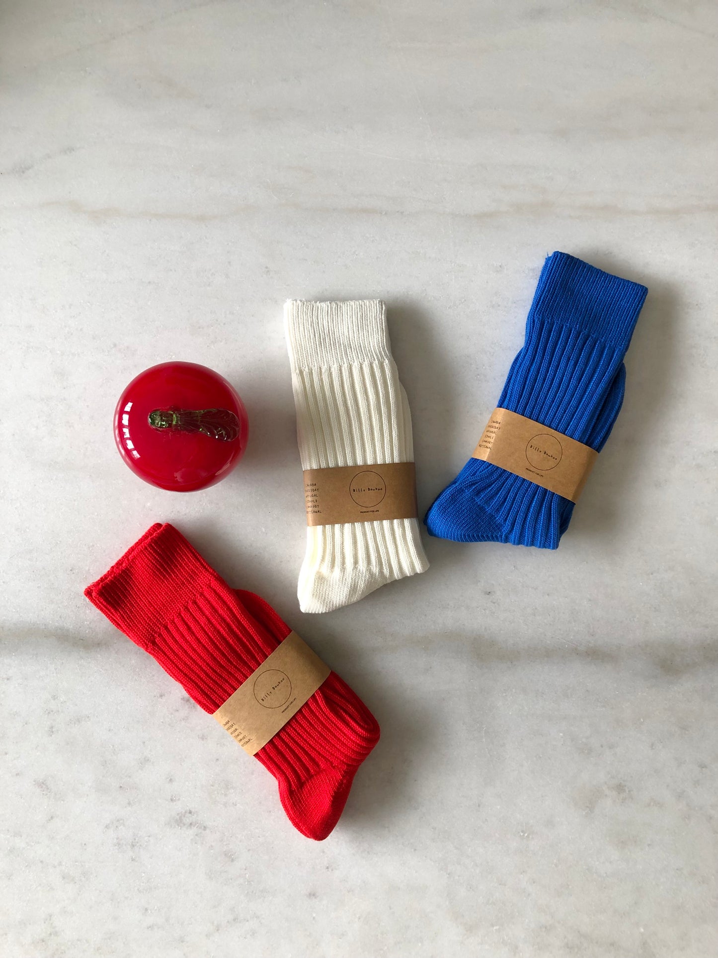 RIBBED COTTON HIGH SOCKS