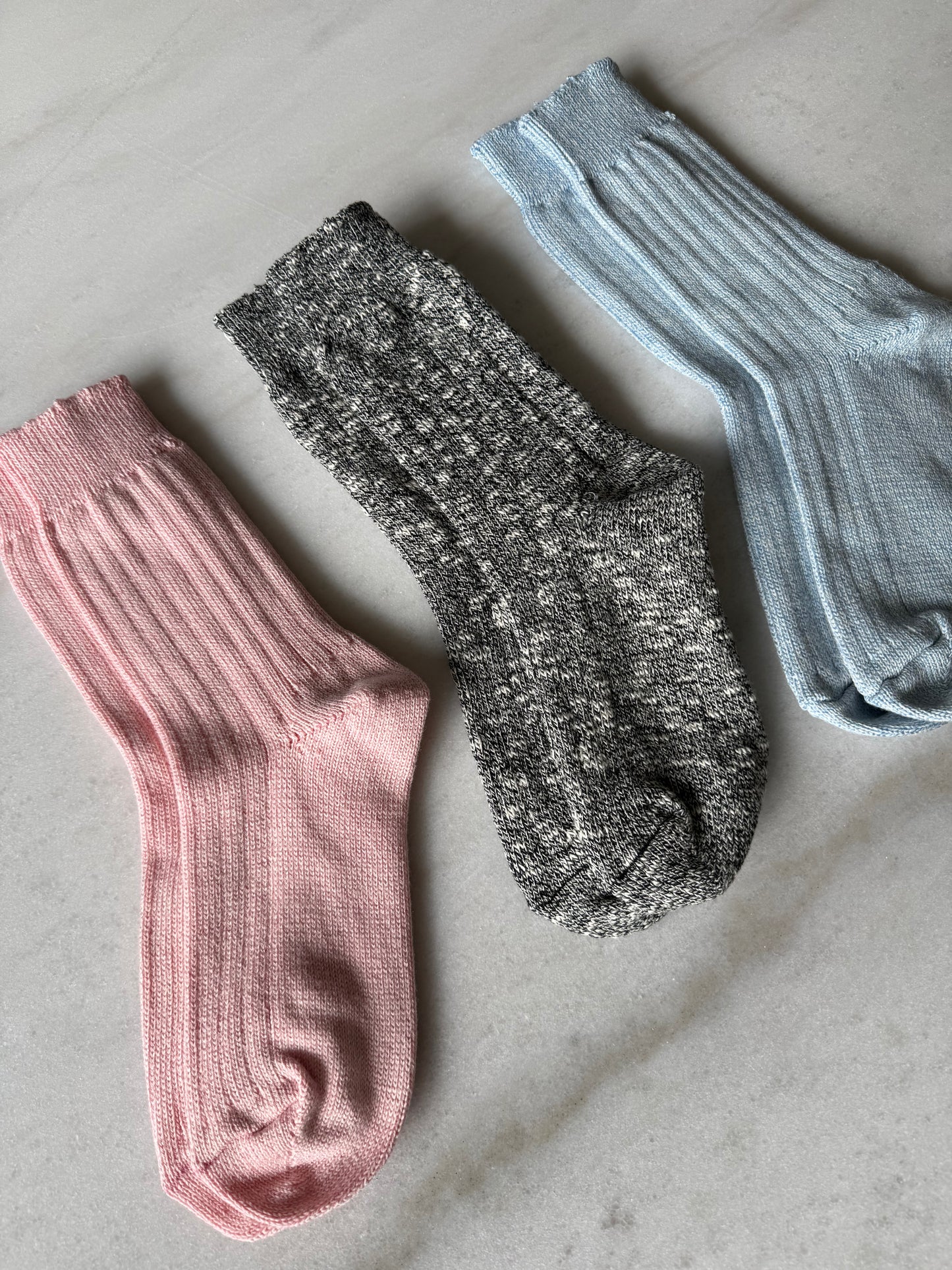 CANANA CHUNKY COTTON SOCKS (Pack of Three)