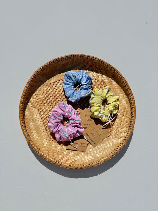 OXFORD REGATTA STRIPE SCRUNCHIE