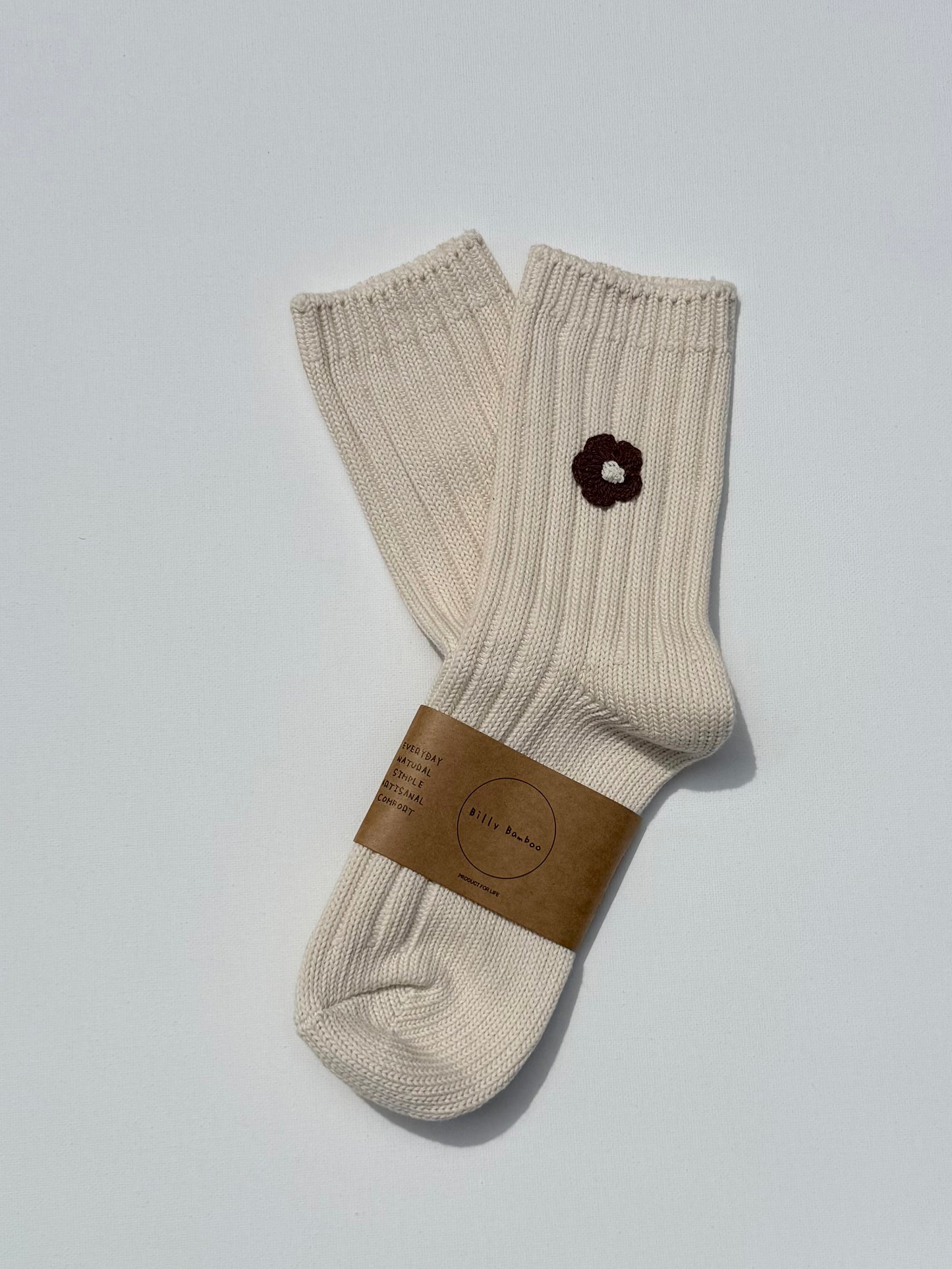 CROCHET HAPPY FLOWER SOCKS