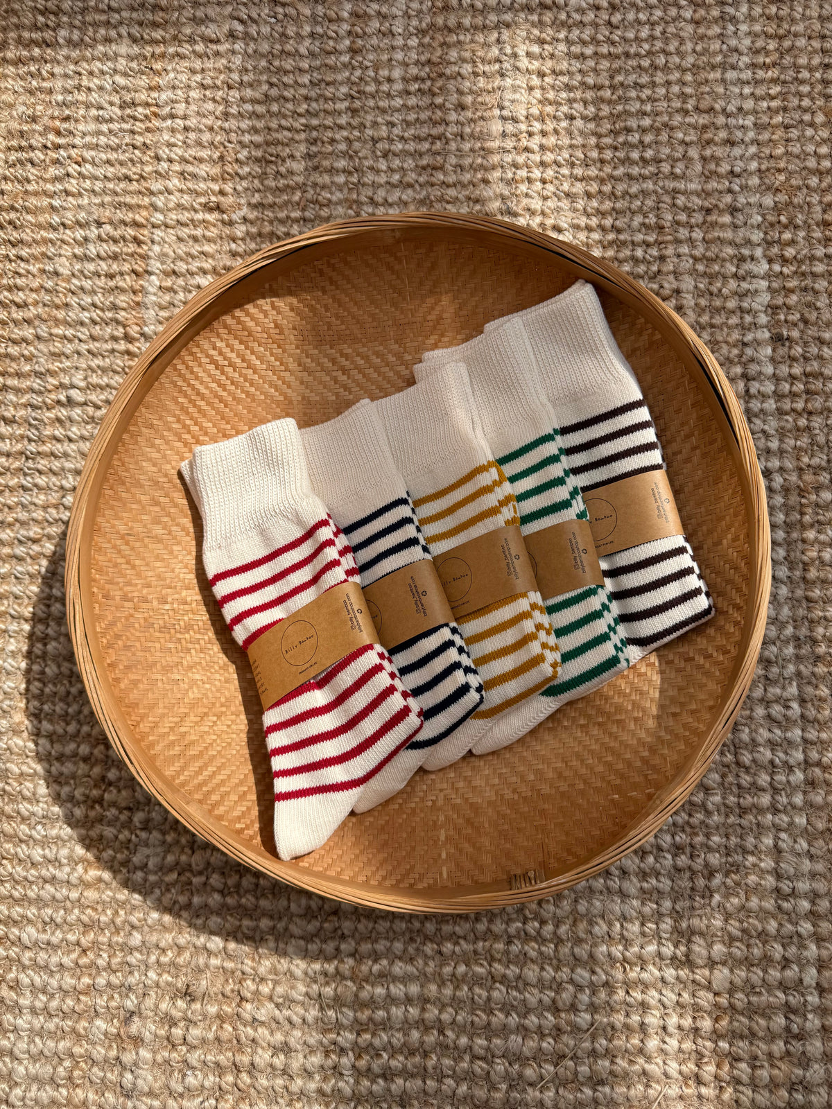 MAKINO STRIPE HIGH SOCKS