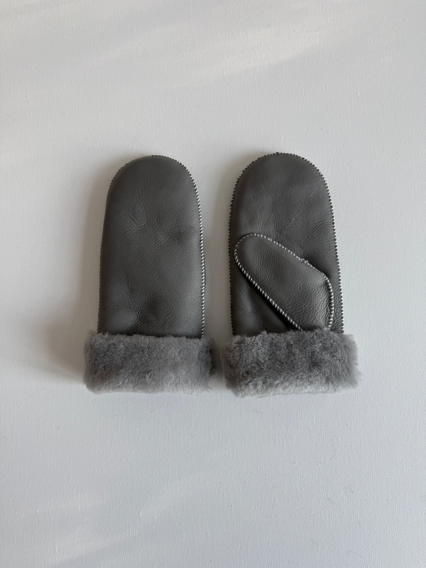 SHEARLING MITTENS