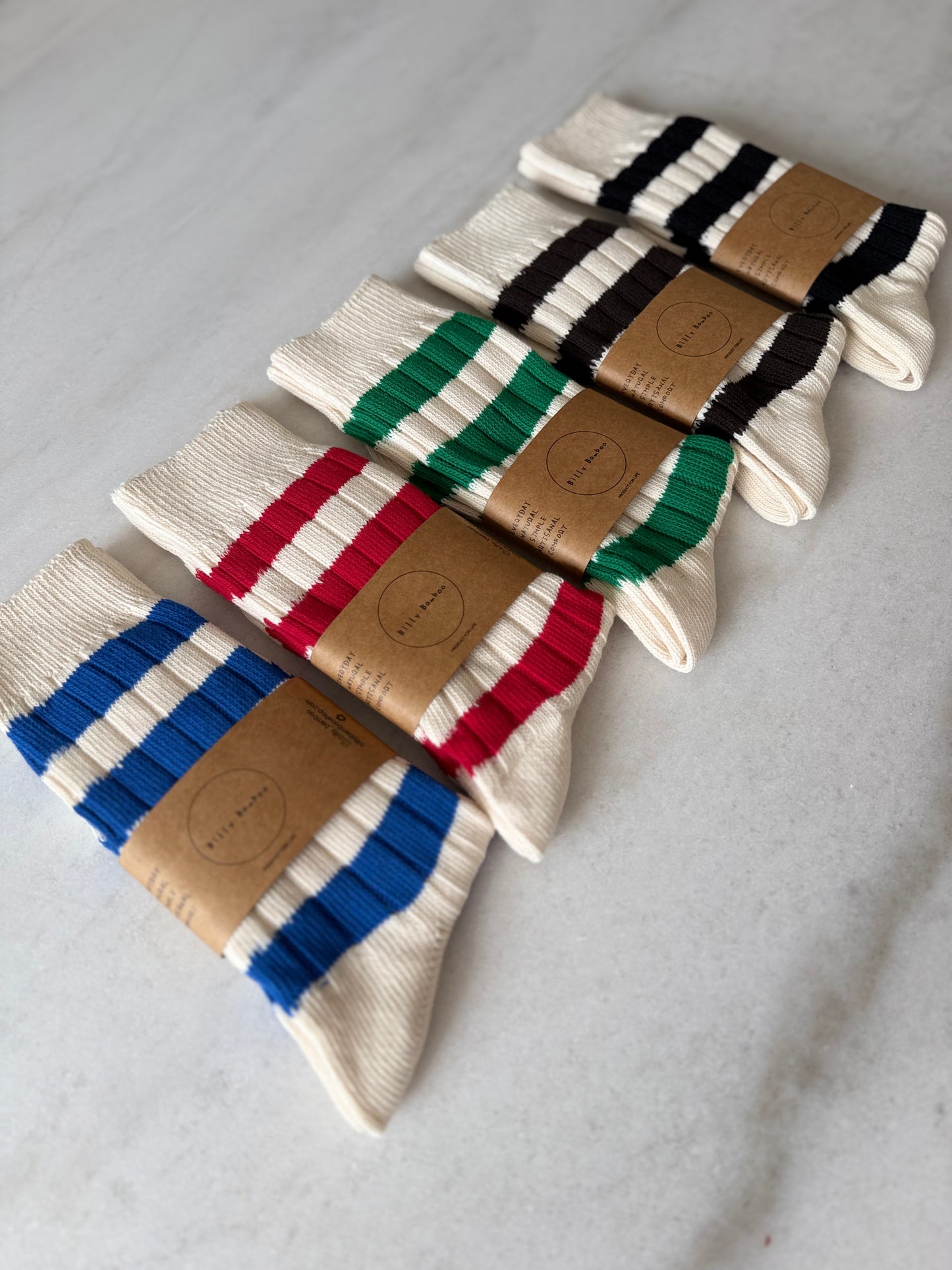 COLOR STRIPE HIGH SOCKS