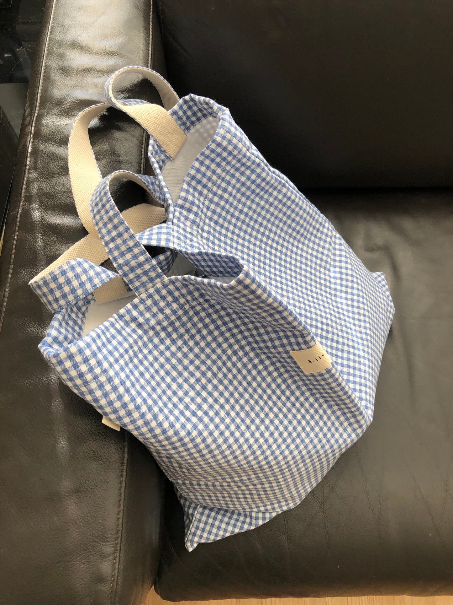 GINGHAM TOTE BAG