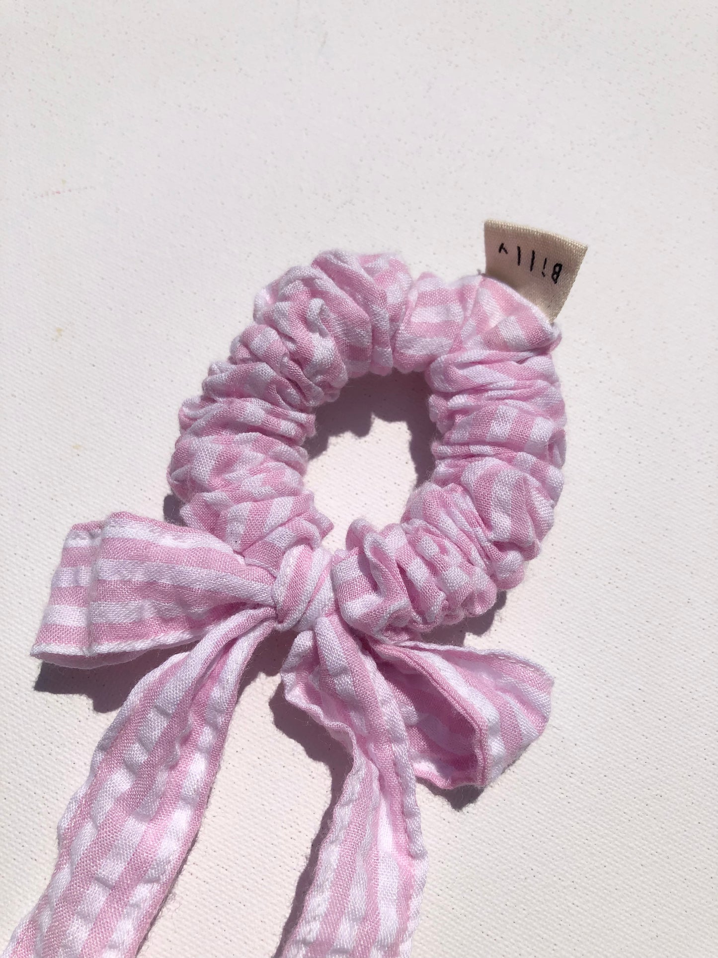 STRIPE BOW SCRUNCHIES