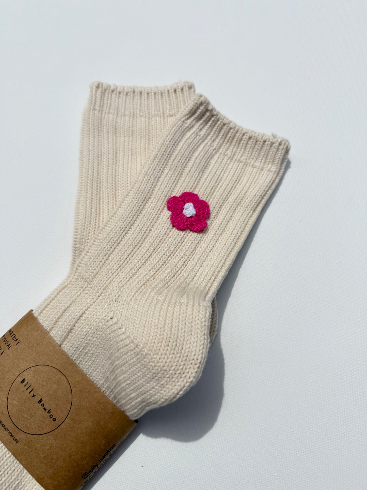 CROCHET HAPPY FLOWER SOCKS