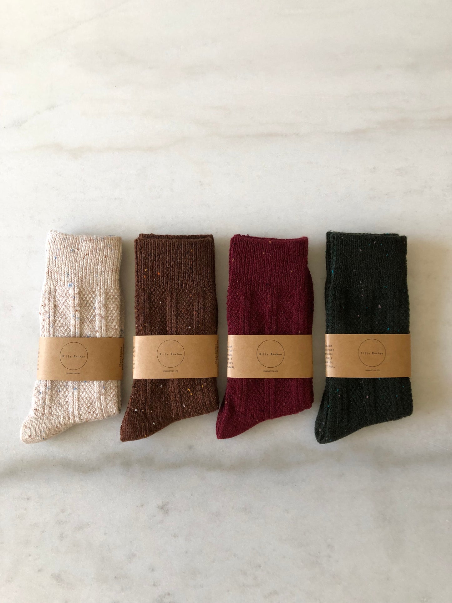 SHETLAND SPECKLE WOOL SOCKS