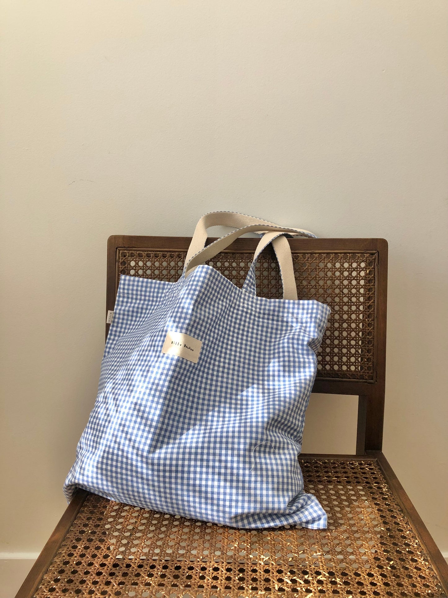 GINGHAM TOTE BAG
