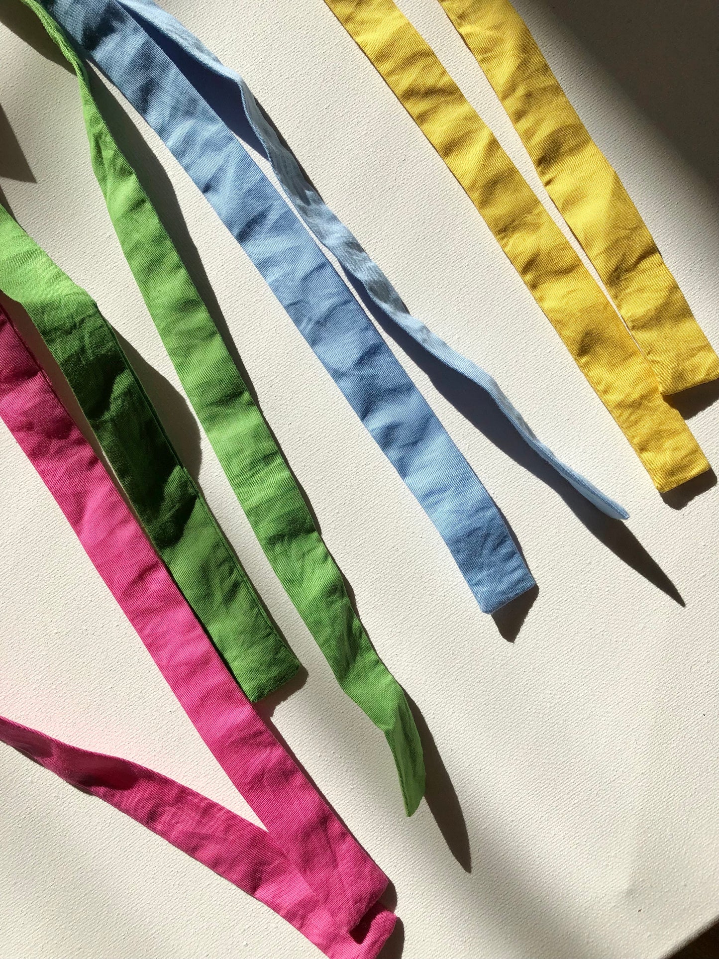 COTTON POPLIN MINI BOW SCRUNCHIES