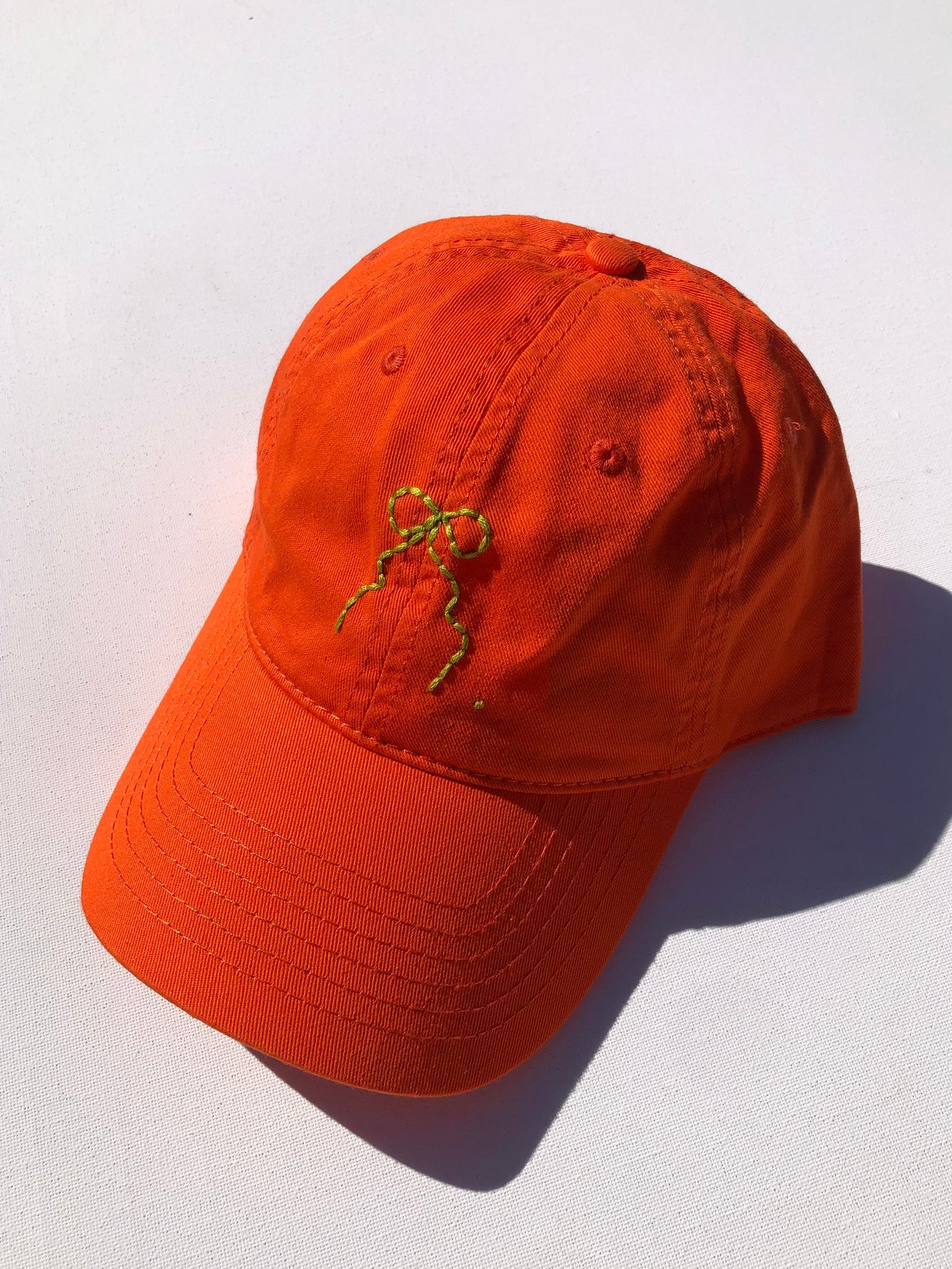 HAND EMBROIDERY BOW CAPS