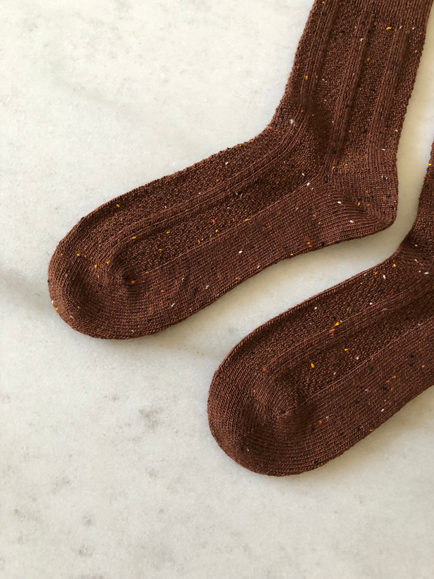 SHETLAND SPECKLE WOOL SOCKS
