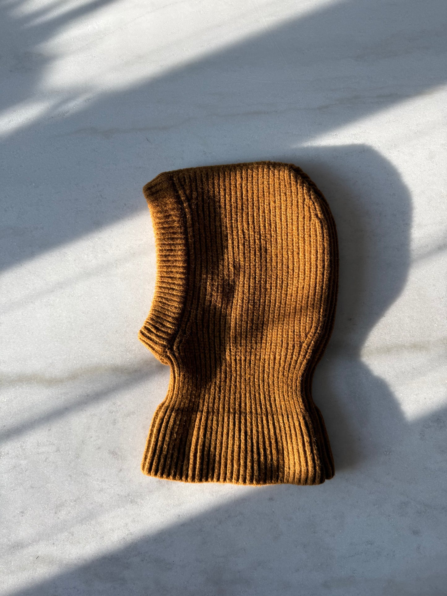 CHUNKY RIB FUZZY WOOL BALACLAVA